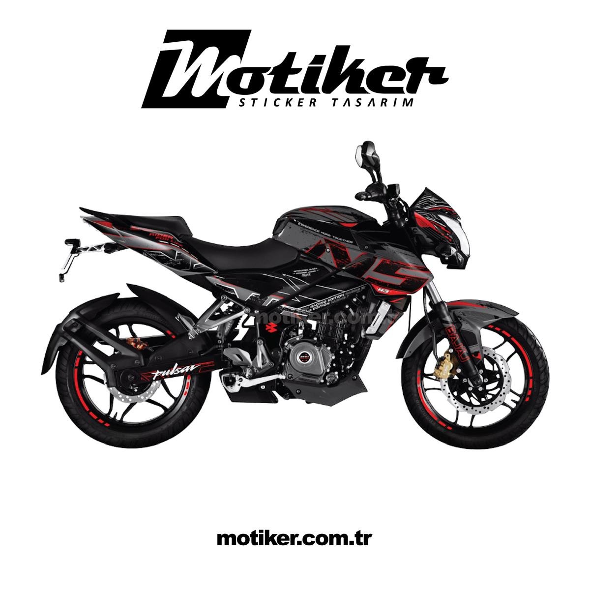 Bajaj NS200 War Sticker Etiket Kaplama Modeli 