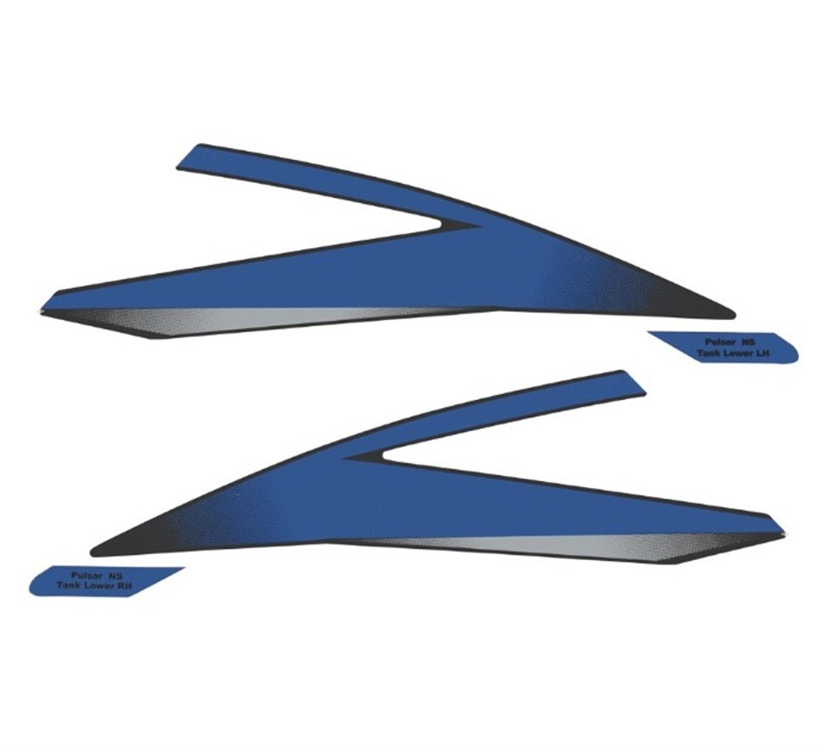 Bajaj Pulsar 200 NS Yakıt Depo Dekoratif Mavi Kapak Etiketi