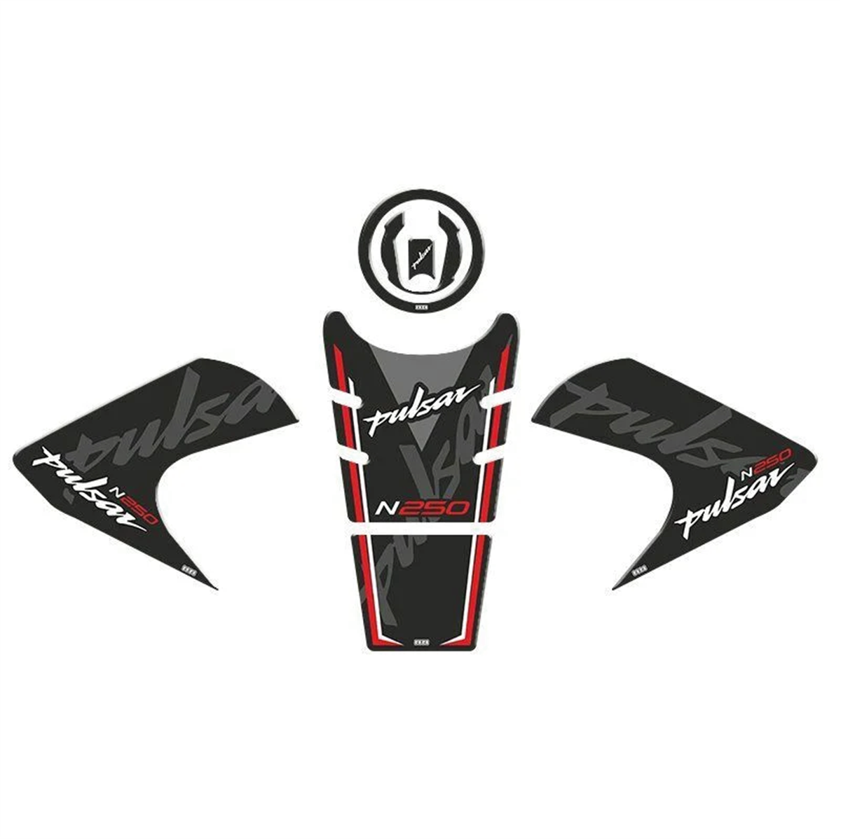 Bajaj Pulsar N250 Kırmızı Tank Pad Set