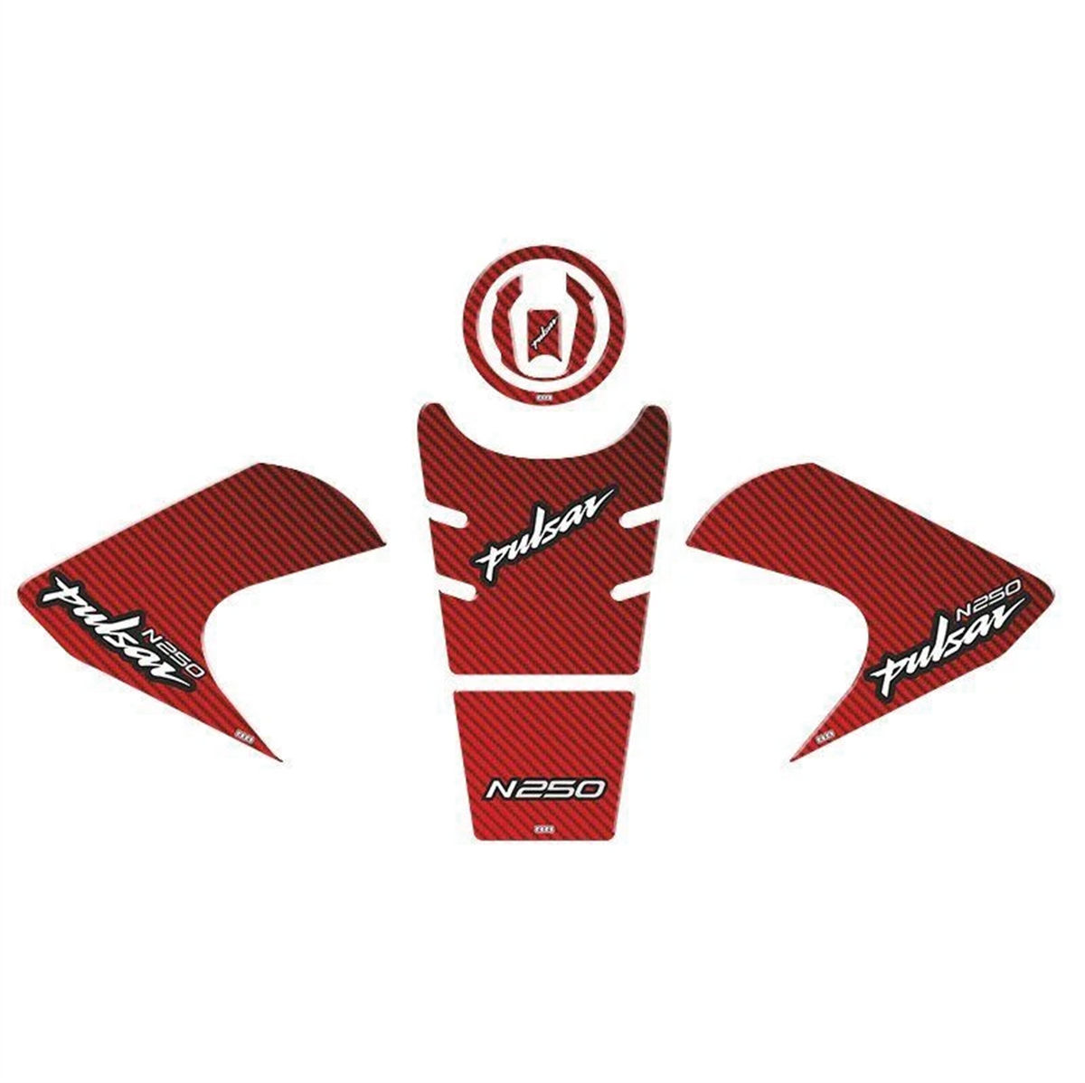 Bajaj Pulsar N250 Siyah Tank Pad Set