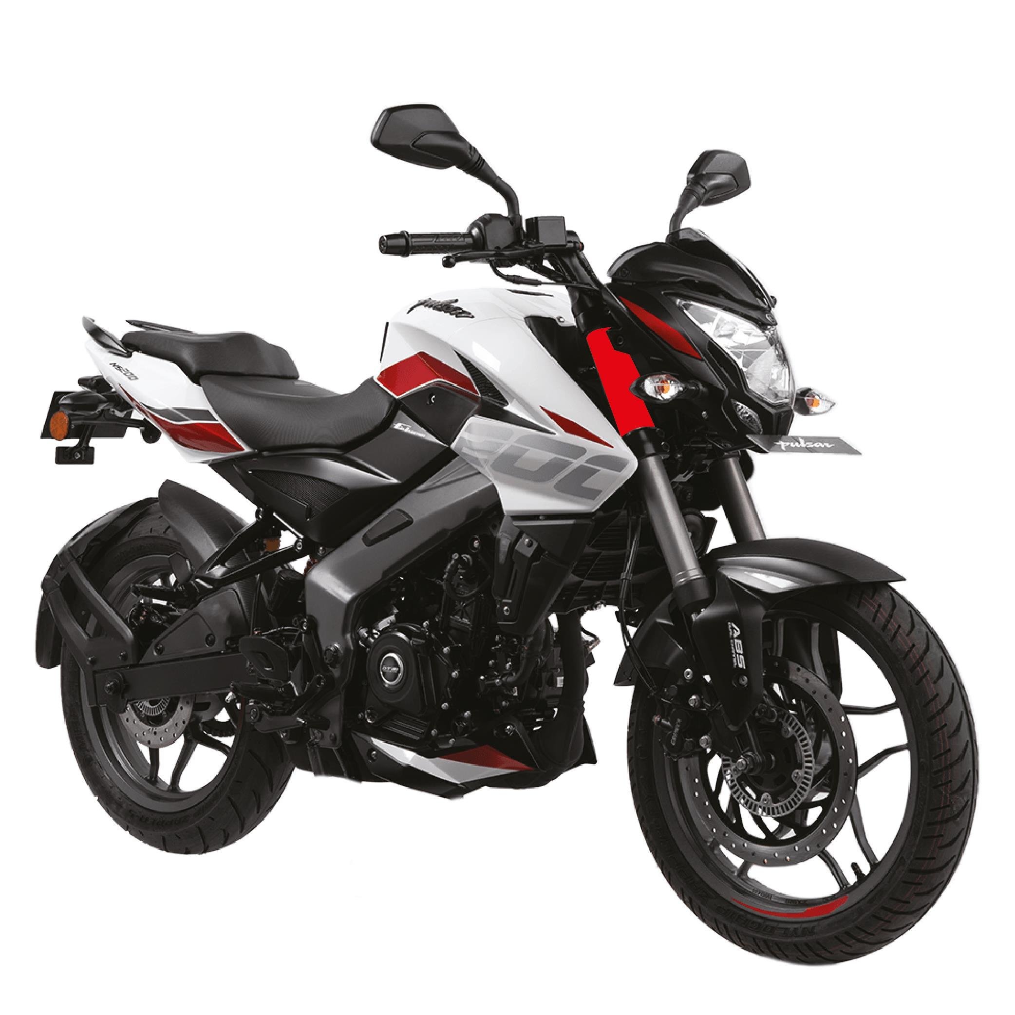 PULSAR NS 200Bajaj Pulsar NS200 Amortisör Maşa Kırmızı Kaplama Sticker Etiket Modeli