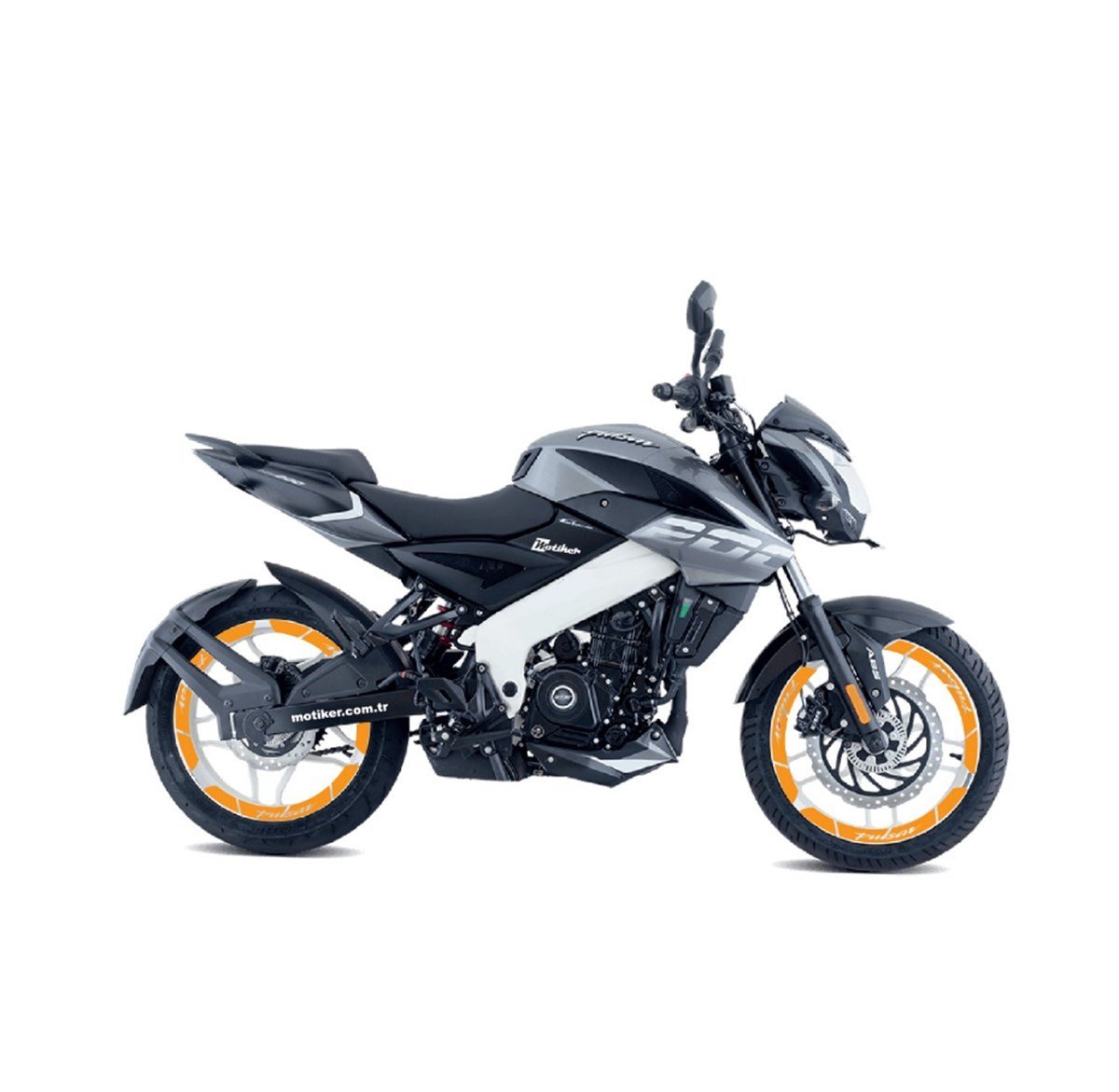 Bajaj Pulsar NS200 İç Dış Yazılı Jant Sticker Modeli