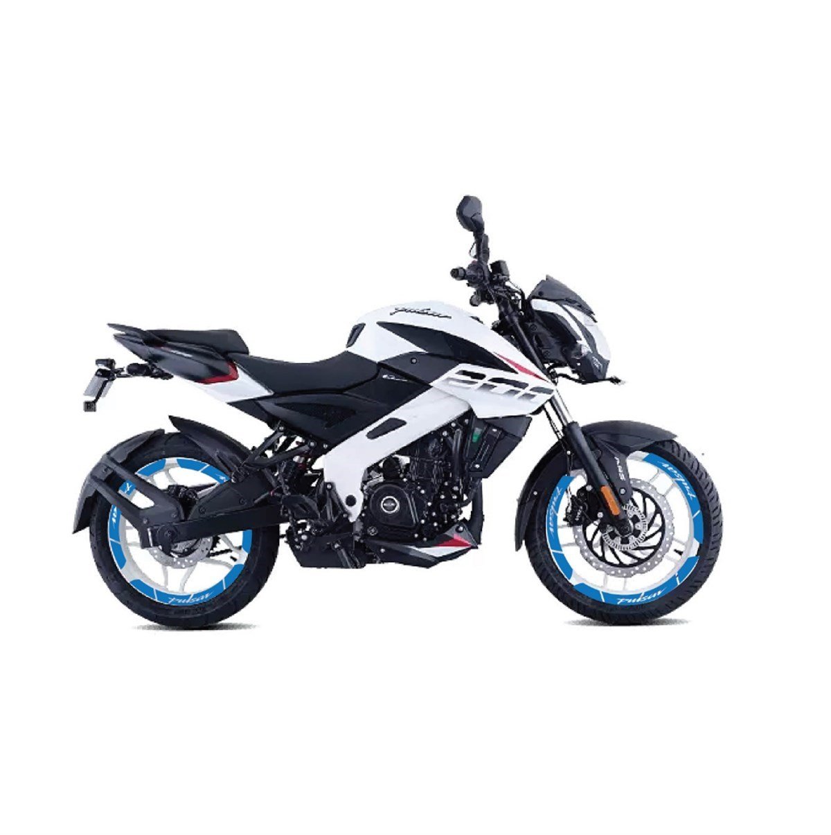 Bajaj Pulsar NS200 İç Dış Yazılı Jant Sticker Modeli