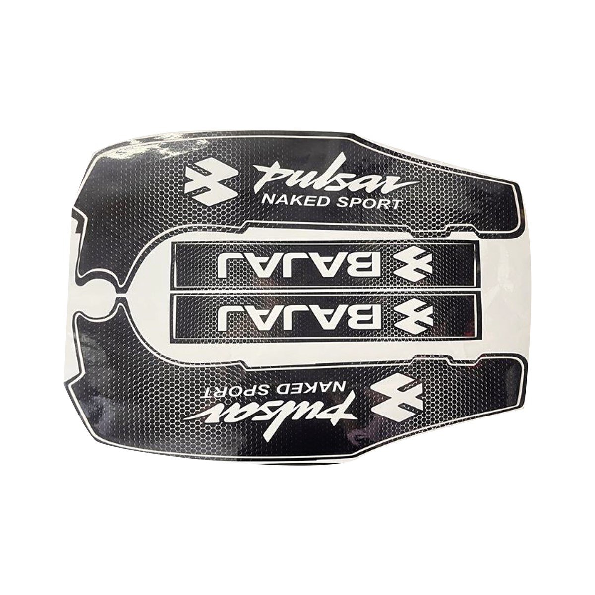 Bajaj Pulsar NS200 Siyah Şase ve Maşa Sticker Etiket Modeli