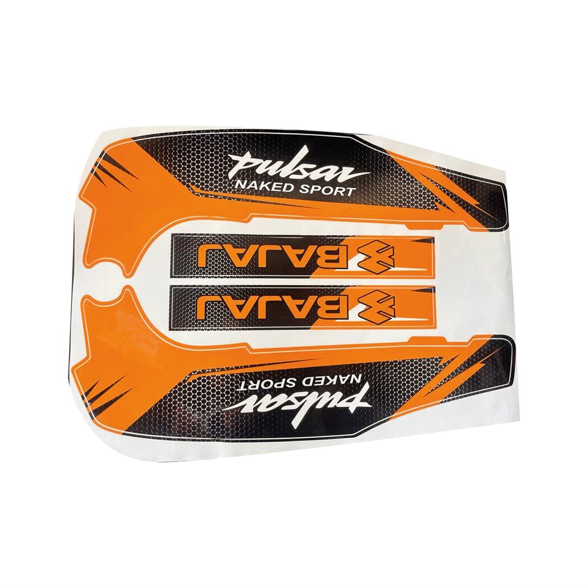 Bajaj Pulsar NS200 Turuncu Şase ve Maşa Sticker Etiket Modeli