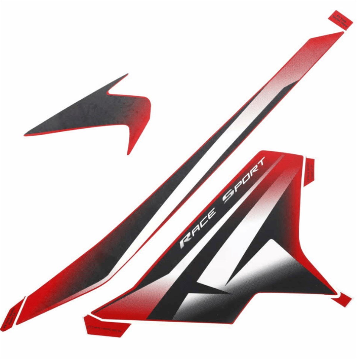 Bajaj Pulsar RS 200 Yan Panel Kırmızı Sticker Etiket Modeli