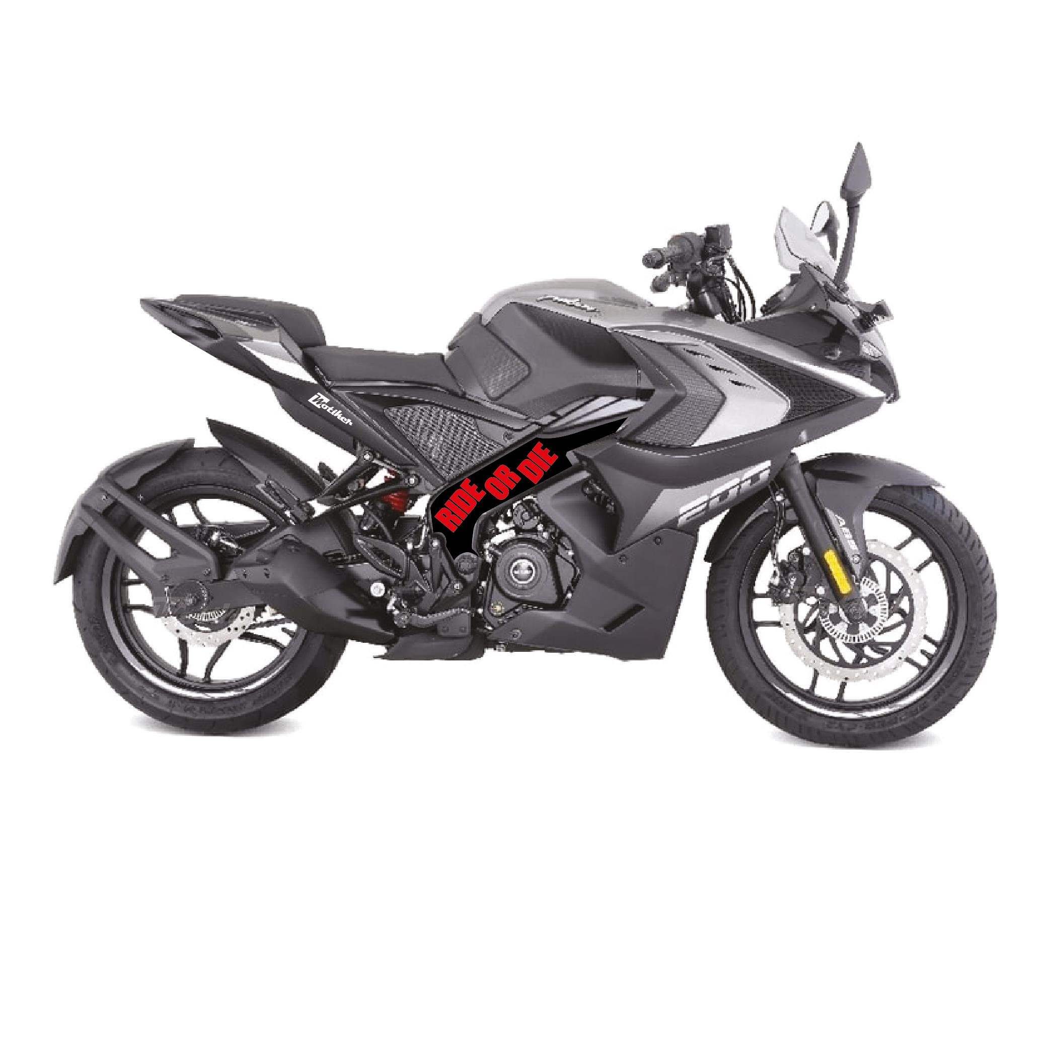 BAJAJ PULSAR RS200 Orta Şase Motosiklet Sticker Etiket Ride Or Die