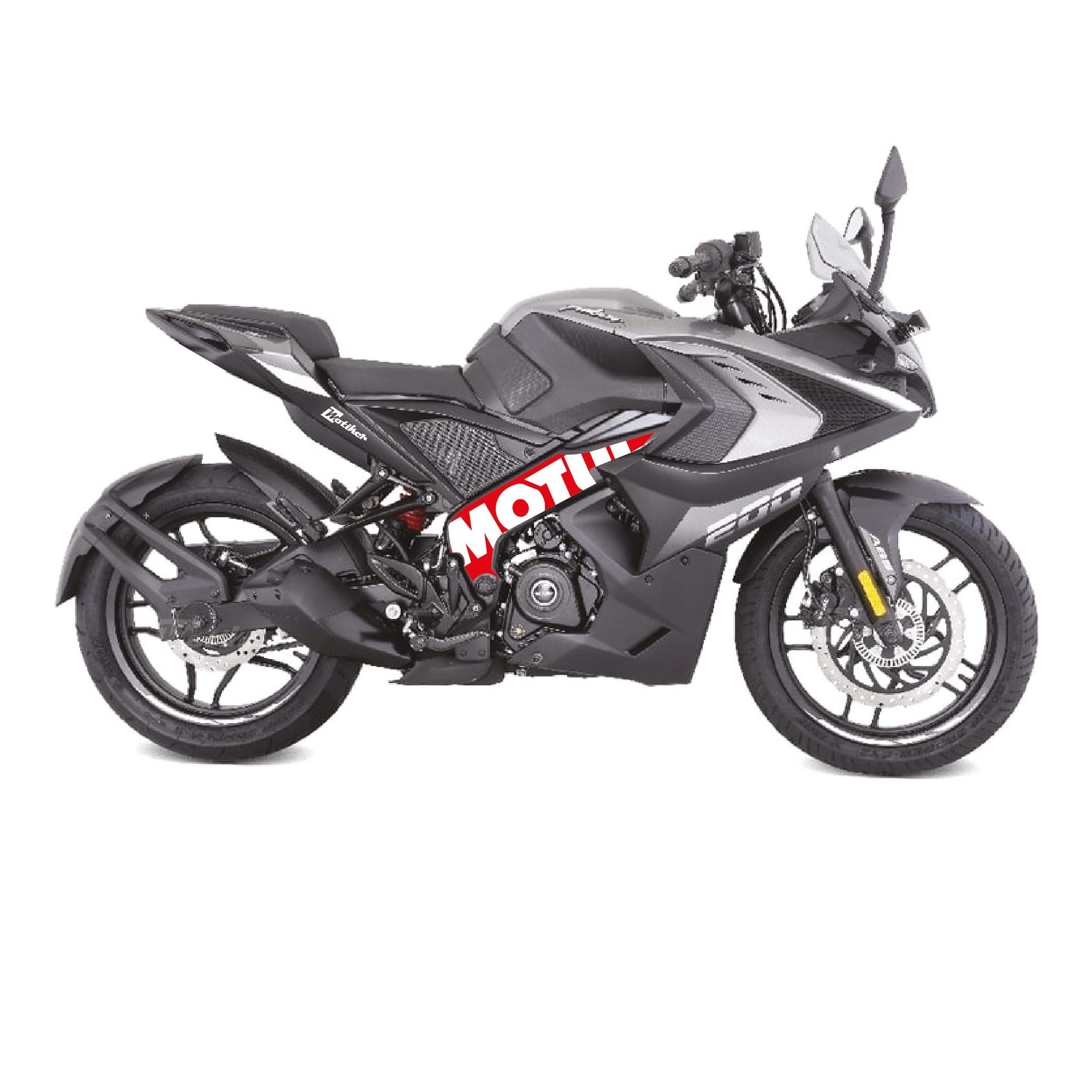 BAJAJ PULSAR RS200 Orta Şase Motosiklet Sticker Etiket Motul Model 1