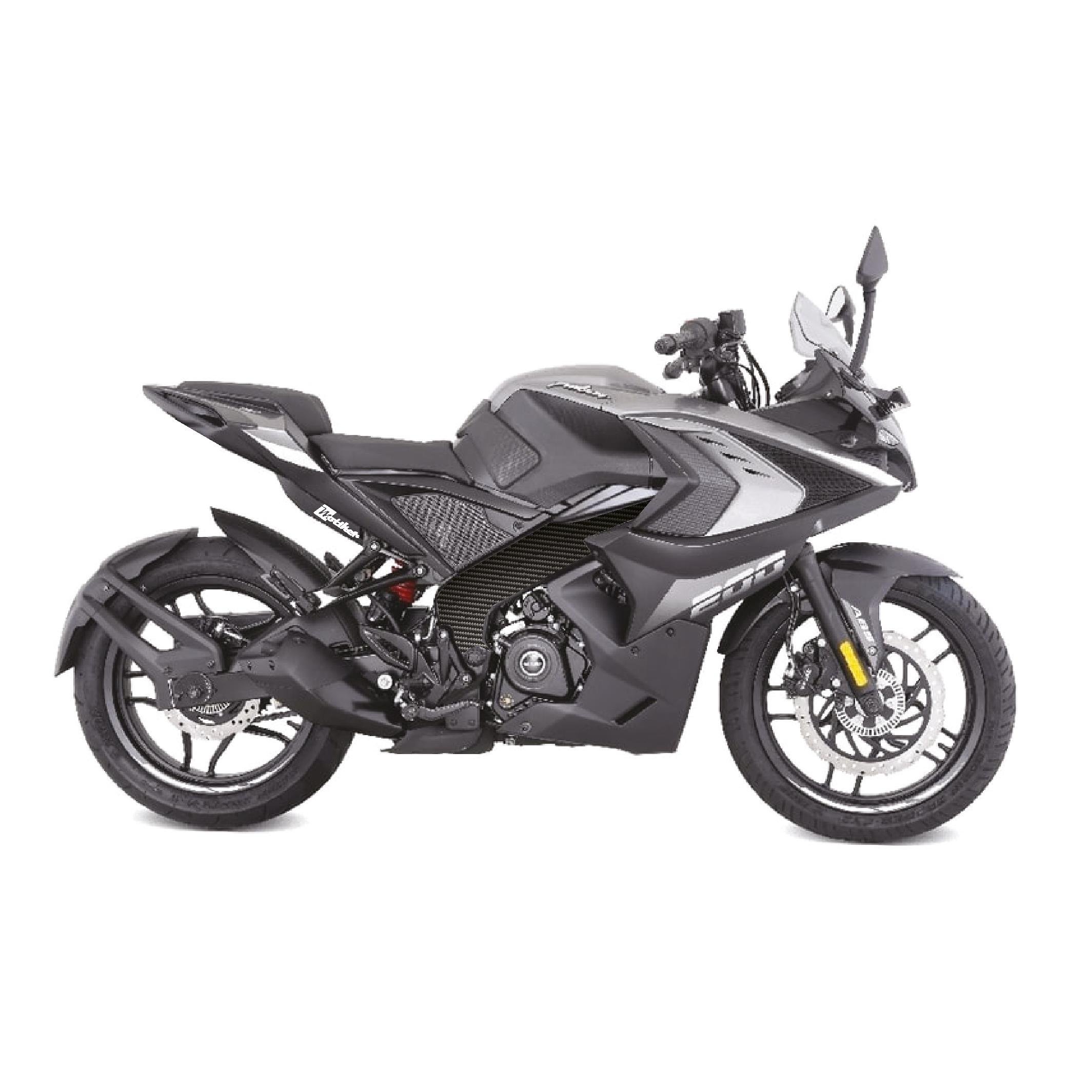 BAJAJ PULSAR RS200 Orta Şase Motosiklet Sticker Etiket Modeli Karbon Desen