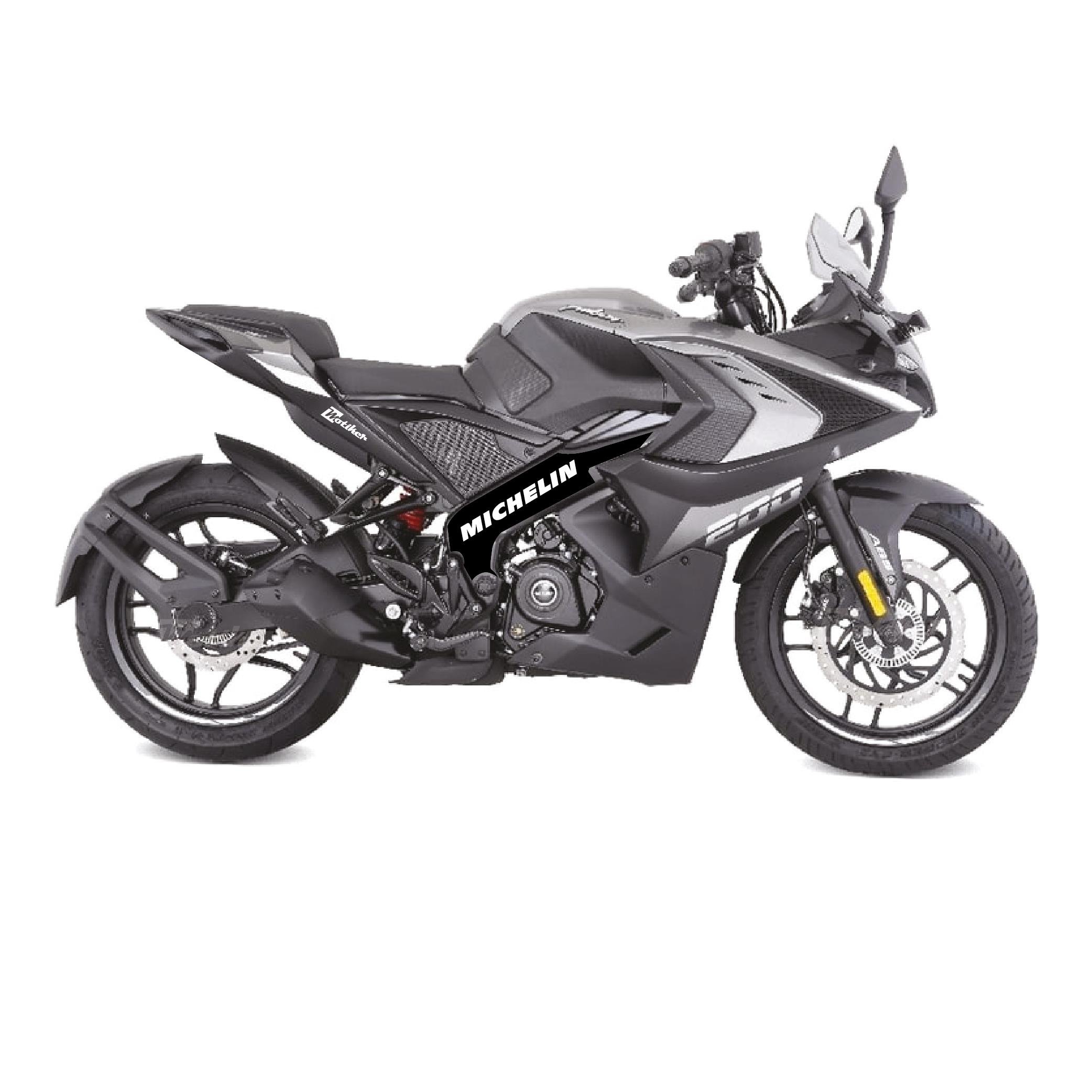 BAJAJ PULSAR RS200 Orta Şase Motosiklet Sticker Etiket Michelin