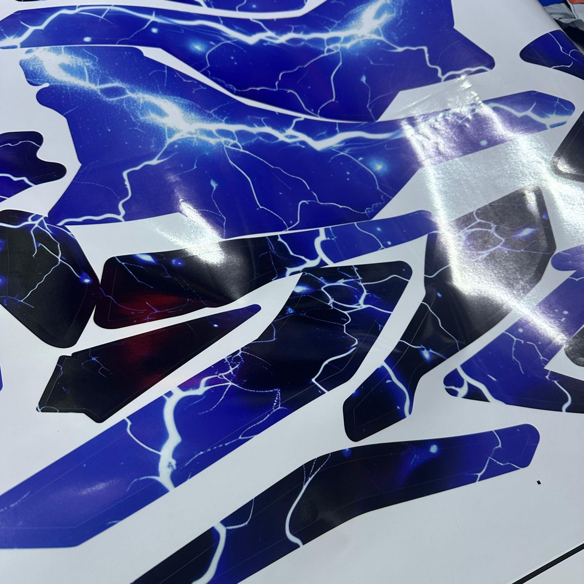 PULSAR RS 200BAJAJ RS200 BLUE LIGHTNING PARÇALI STICKER ETİKET MODELİ