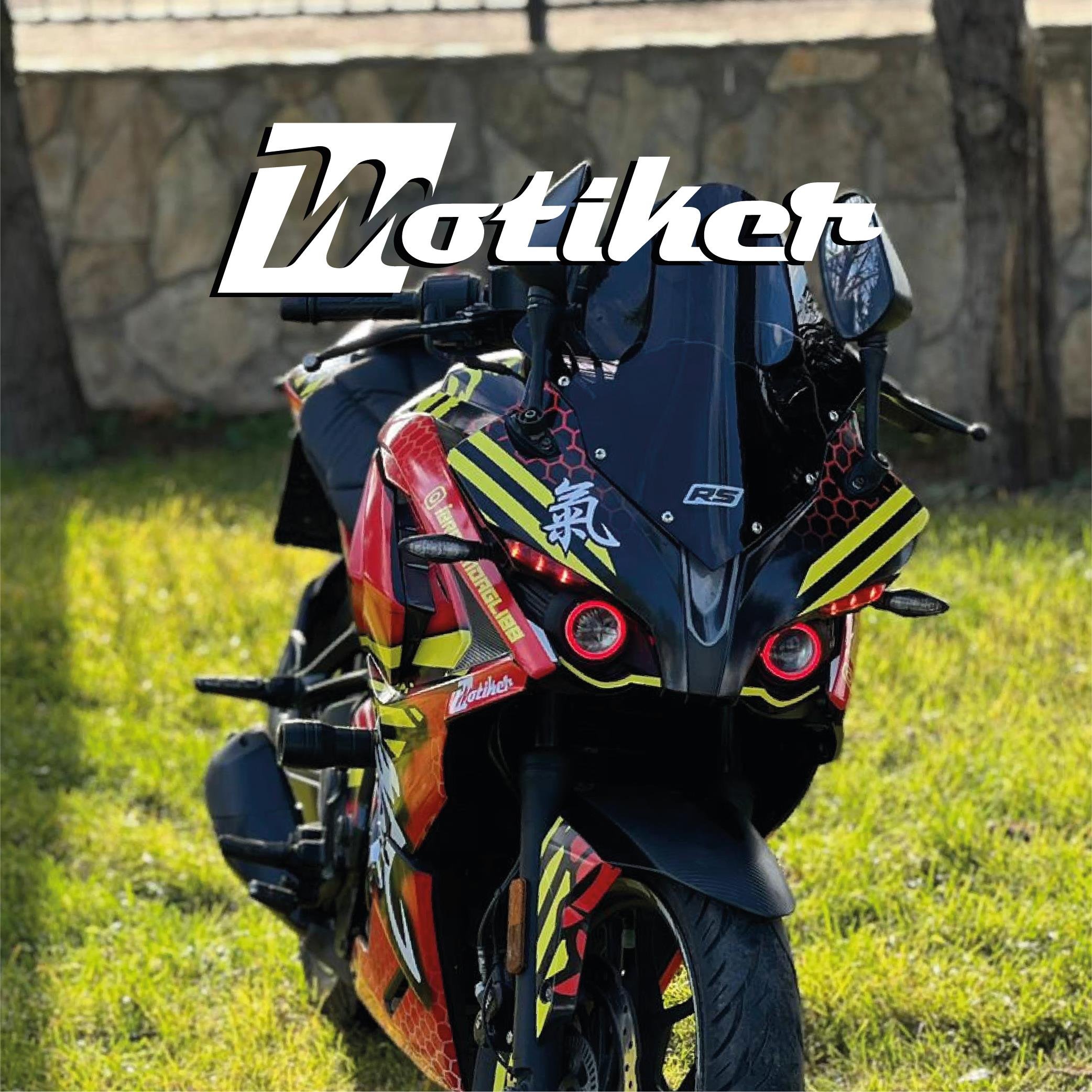 PULSAR RS 200BAJAJ RS200 DOG KIRMIZI SARI PARÇALI KAPLAMA MODELİ 