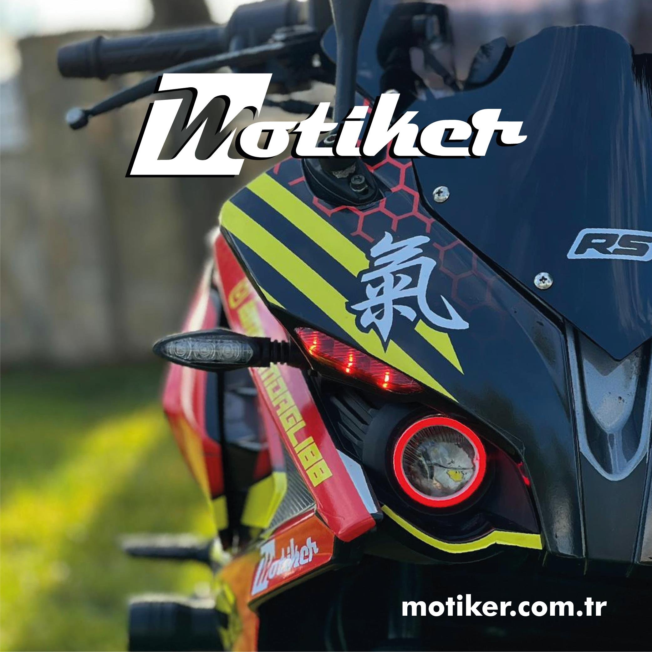PULSAR RS 200BAJAJ RS200 DOG KIRMIZI SARI PARÇALI KAPLAMA MODELİ 
