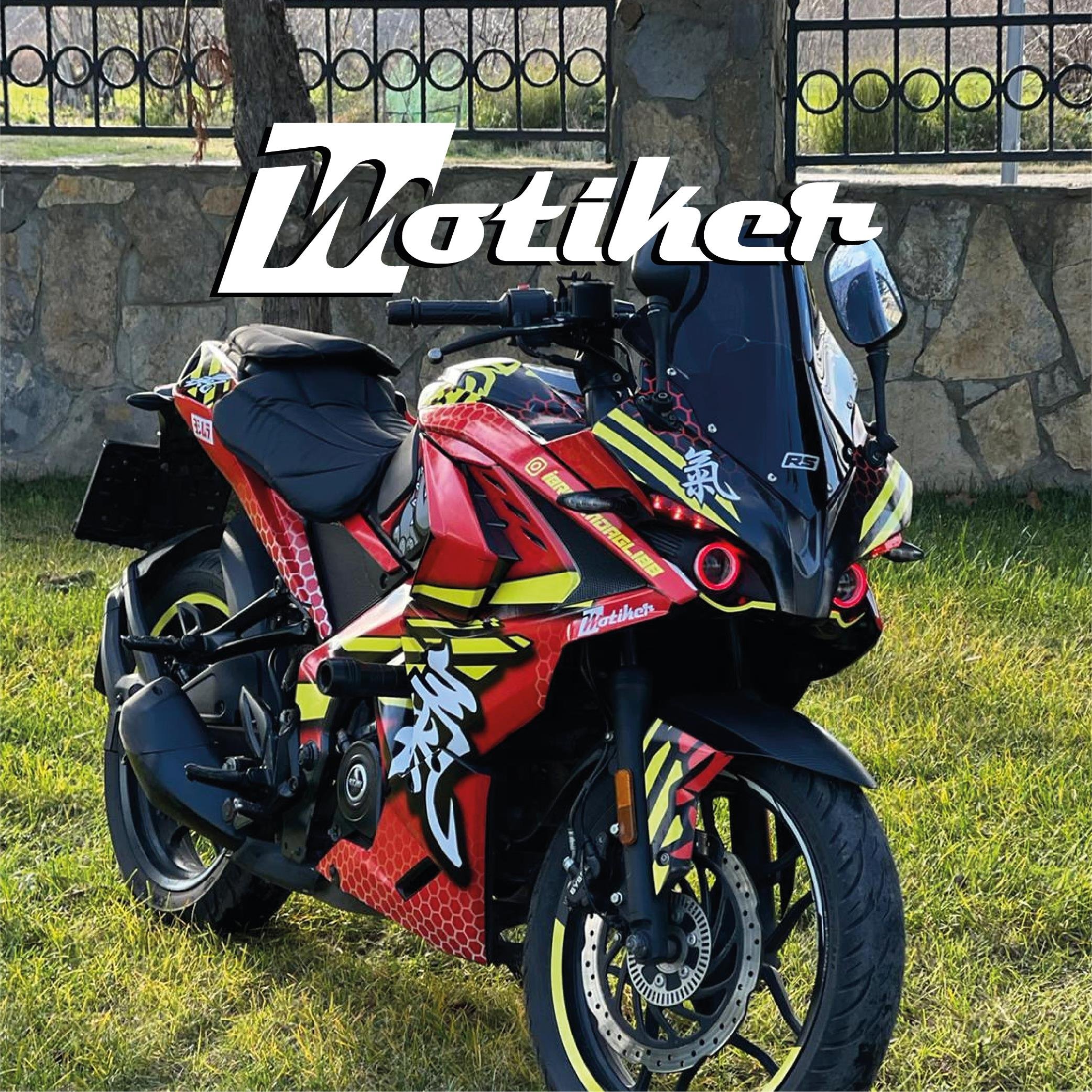 PULSAR RS 200BAJAJ RS200 DOG KIRMIZI SARI PARÇALI KAPLAMA MODELİ 