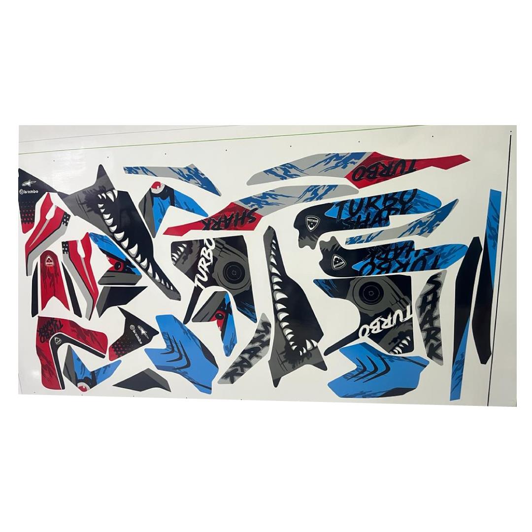 Bajaj RS200 (Köpekbalığı) Shark Sticker Kaplama Modeli 