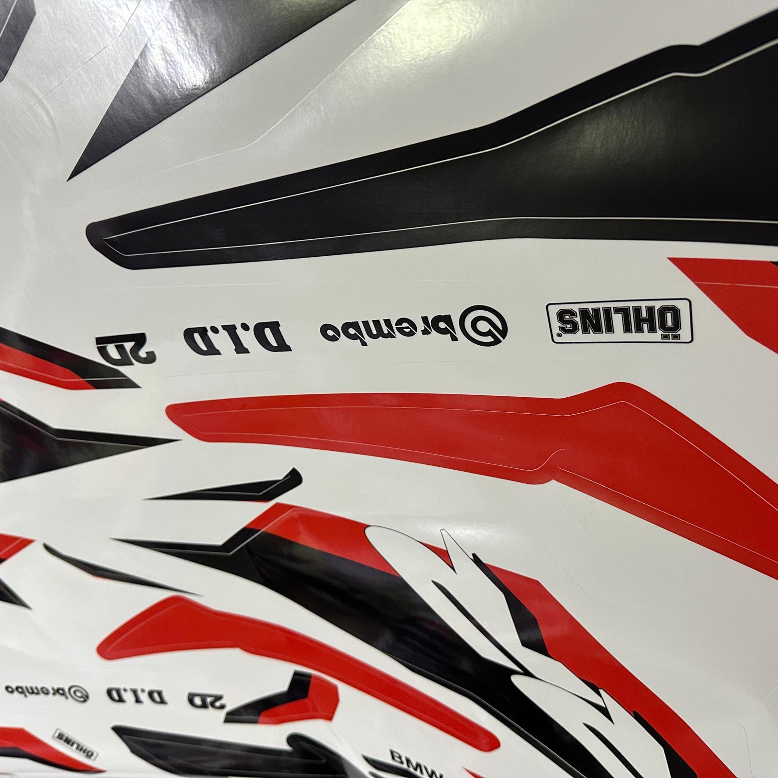 PULSAR RS 200BAJAJ RS200 RR Model Tasarım Motosiklet Sticker Etiket Modeli Kırmızı - Siyah