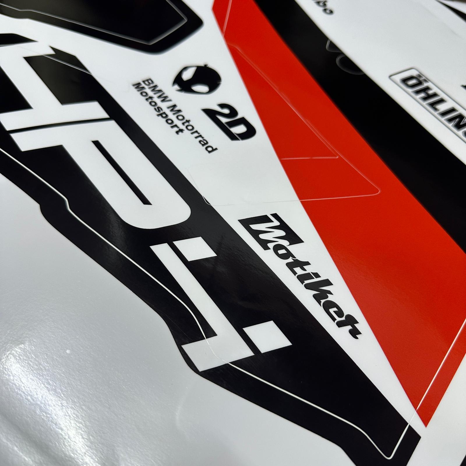 PULSAR RS 200BAJAJ RS200 RR Model Tasarım Motosiklet Sticker Etiket Modeli Kırmızı - Siyah