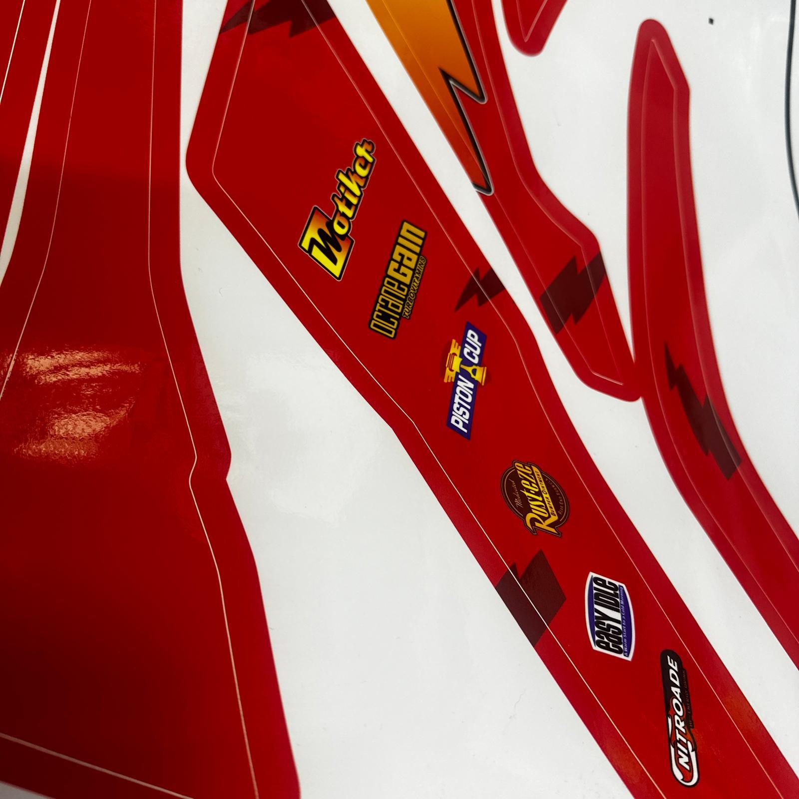 PULSAR RS 200BAJAJ RS200 Sticker McQueen Rusteze Red Original Sticker Etiket Modeli