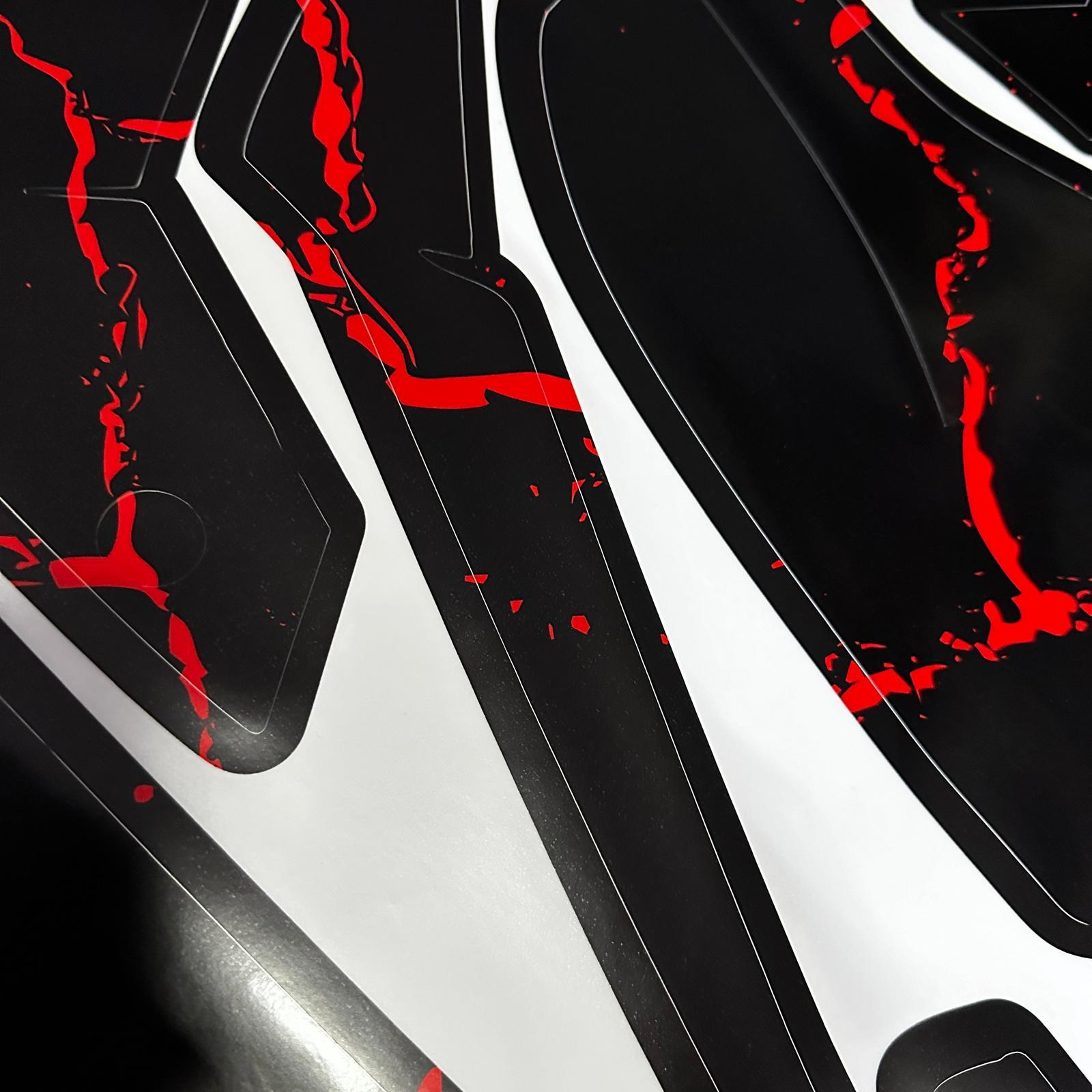 PULSAR RS 200BAJAJ RS200 Sticker Şimşek Desen Motosiklet Kaplama Tasarımı Kırmızı