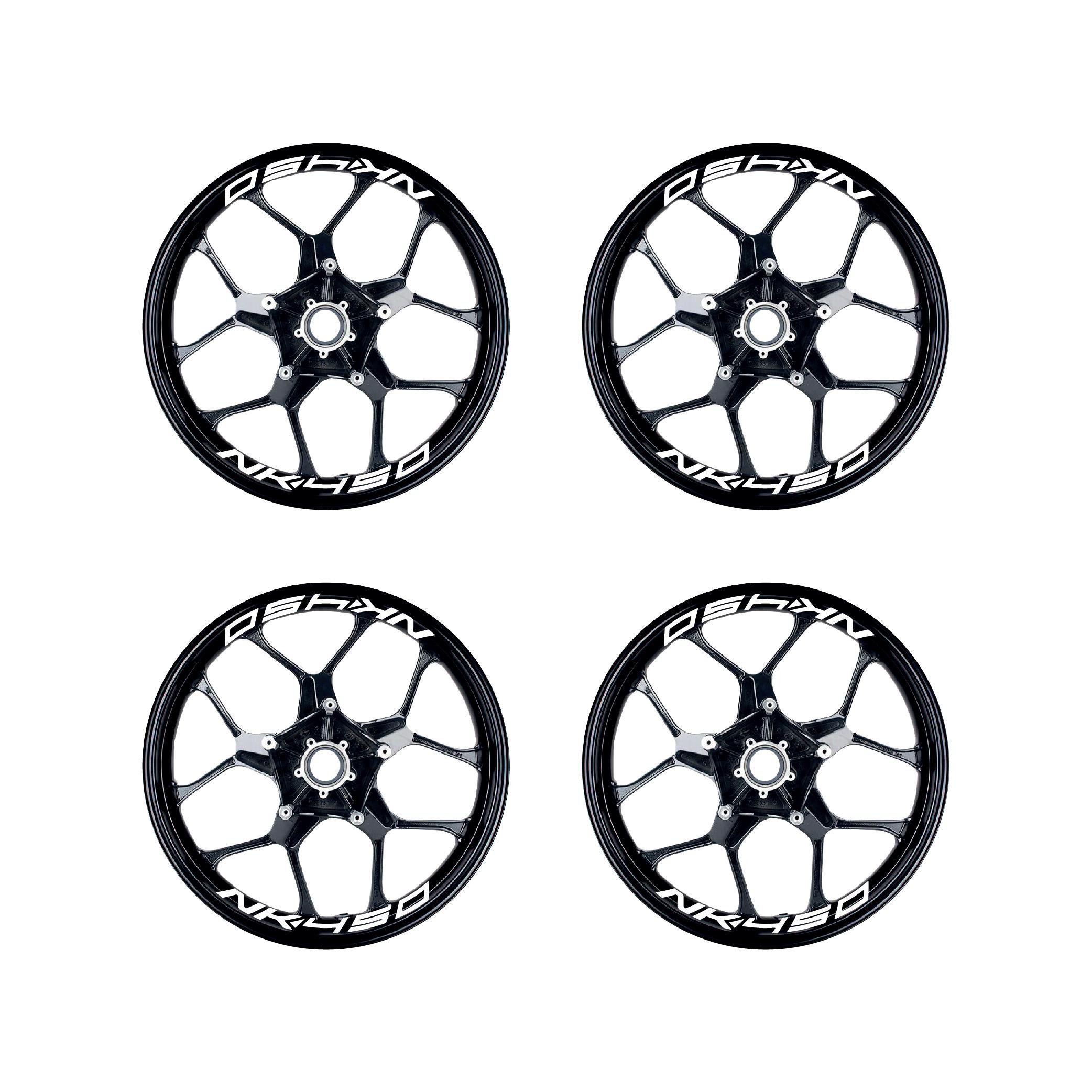 450 NKBeyaz CFMOTO 450NK Yazılı 8 Li Jant İçi Yazı Sticker 