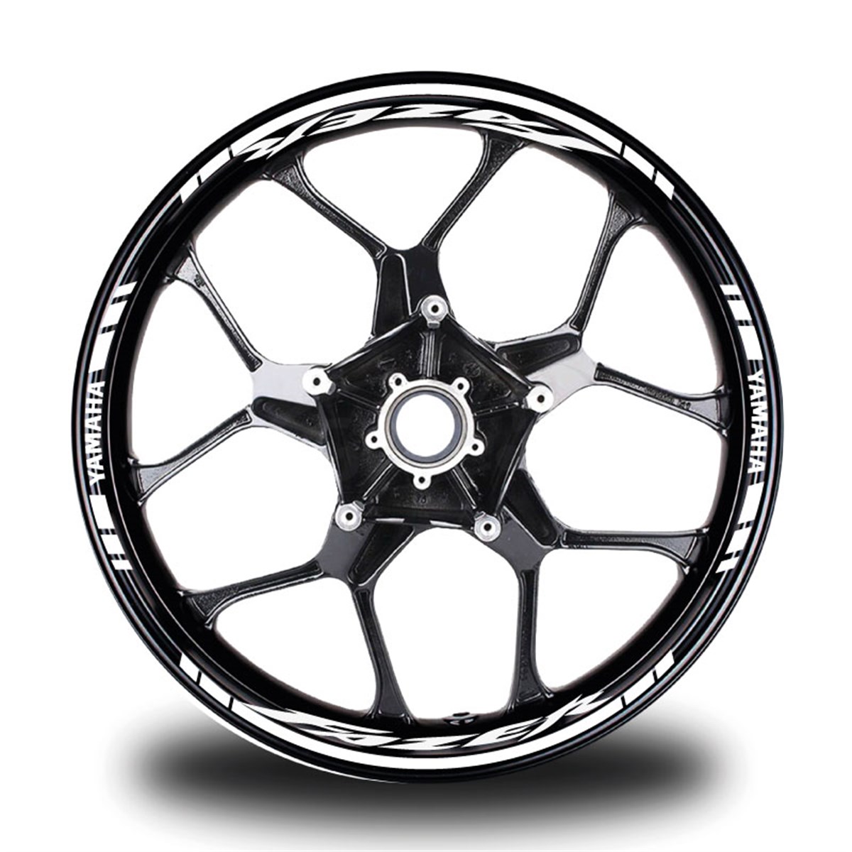 Beyaz Fazer Takım Jant Sticker Etiket 