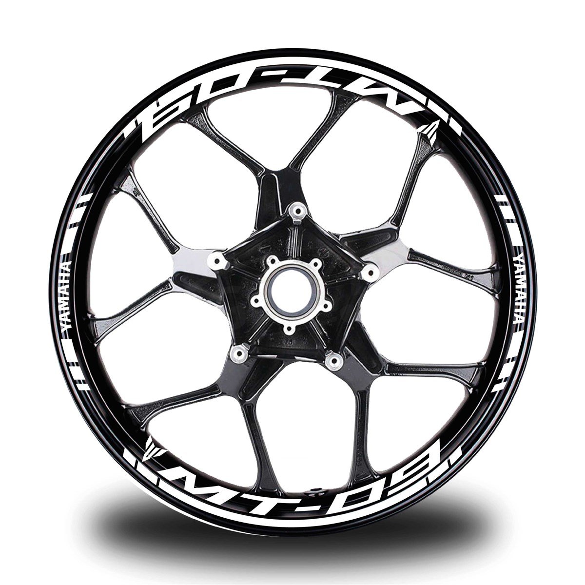 Beyaz Yamaha MT 09 Takım Jant Sticker Etiket 
