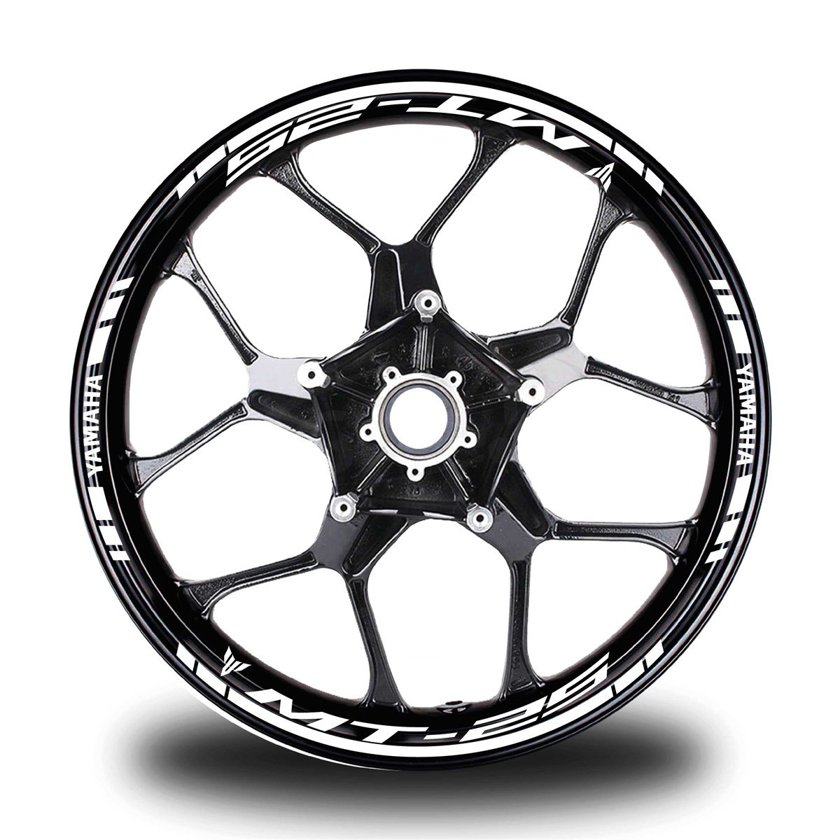 Beyaz Yamaha MT R25 Takım Jant Sticker Etiket 