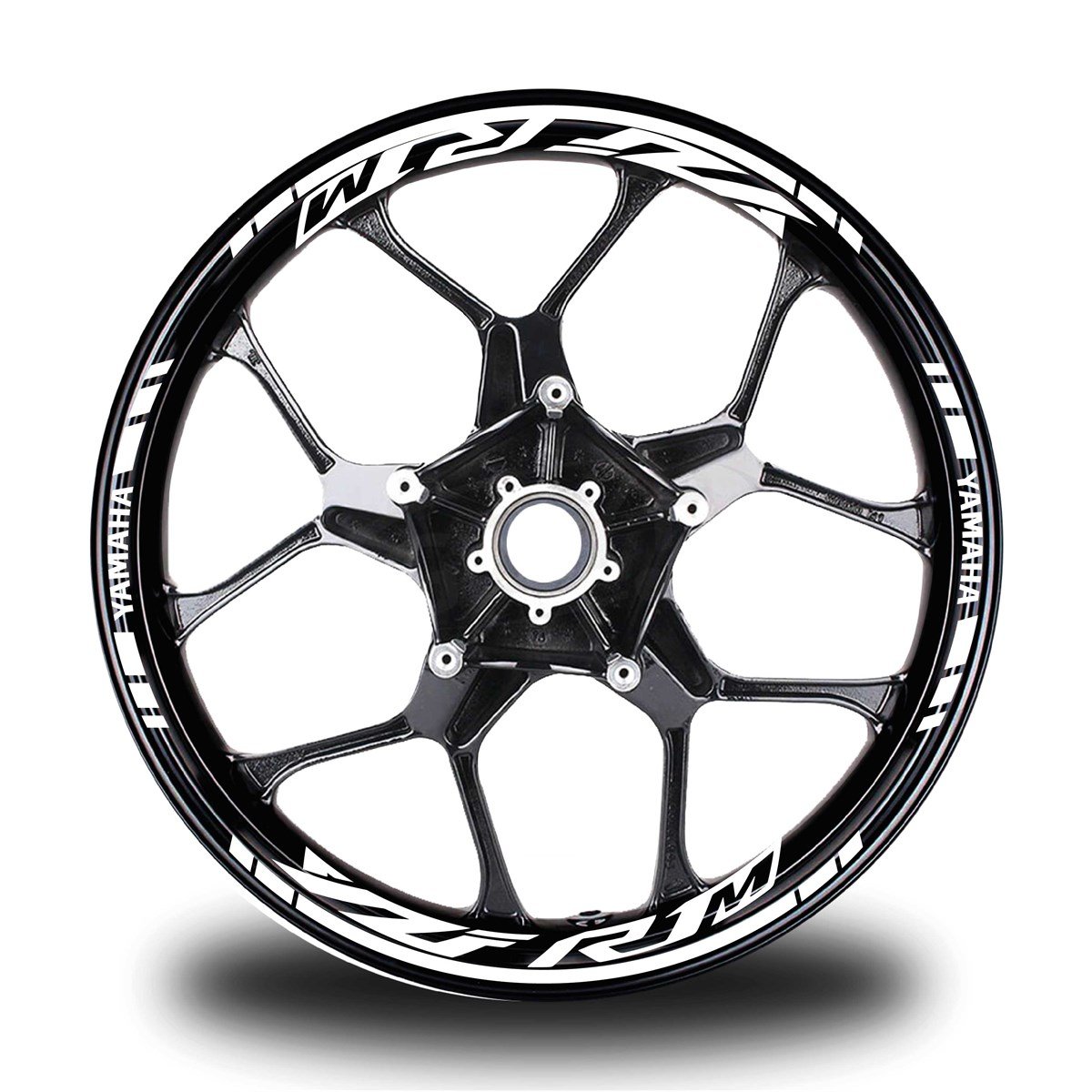 Beyaz Yamaha R1M Takım Jant Sticker Etiket 