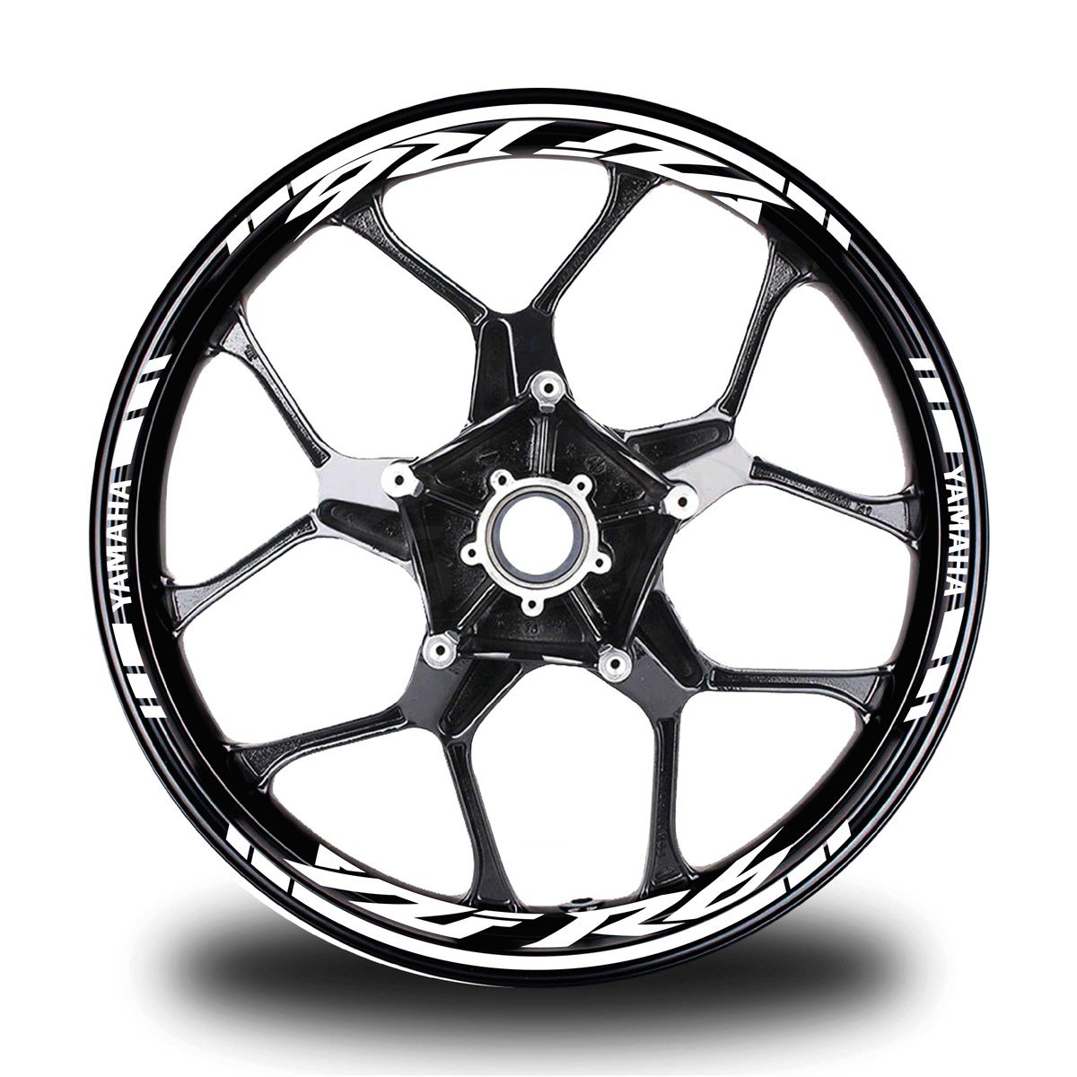 Beyaz Yamaha R6 Takım Jant Sticker Etiket 