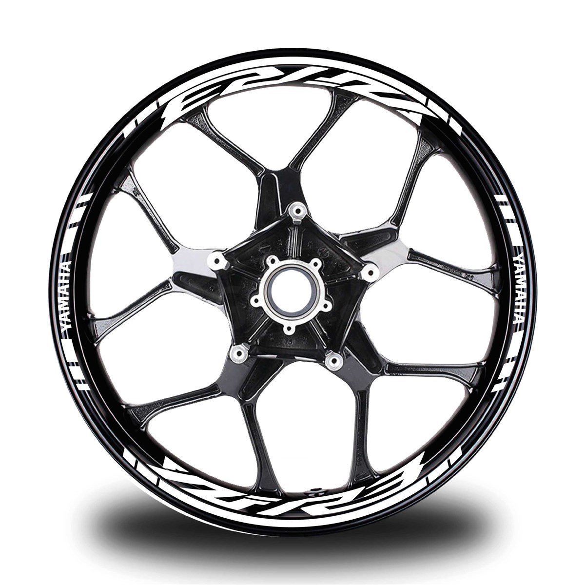 Beyaz Yamaha YZF R3 Takım Jant Sticker Etiket 