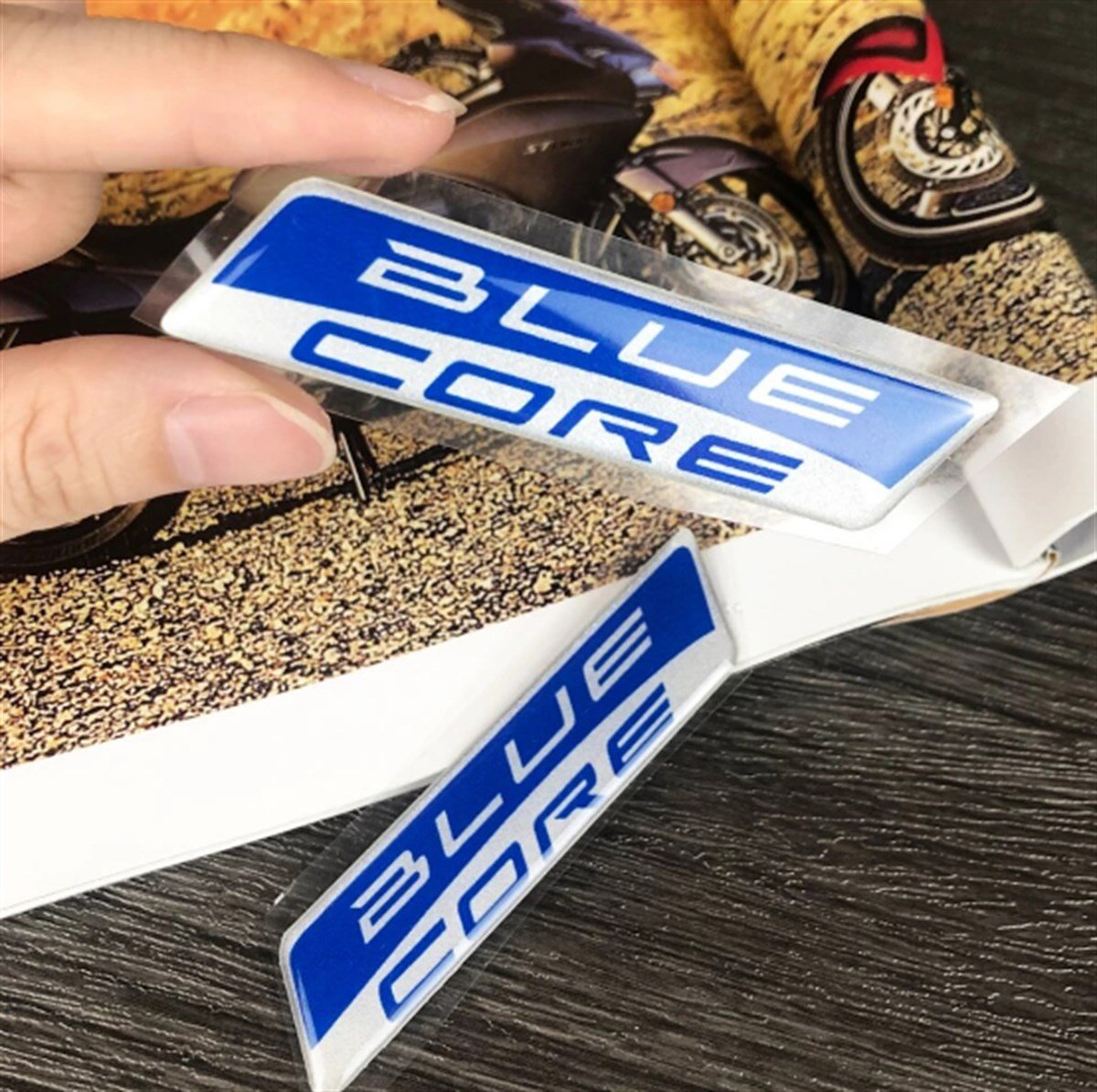 Blue Core Damla Sticker Etiket Modeli