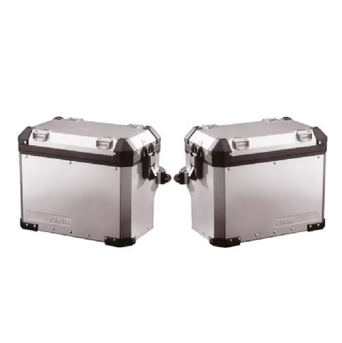 BMW ÇANTABMW Alüminyum Arka Çanta Seti 2014+ Mat Siyah Kaplama Ve Reflektif Sticker