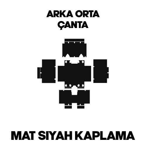 BMW ÇANTABMW Alüminyum Arka Çanta Seti 2014+ Mat Siyah Kaplama Ve Reflektif Sticker