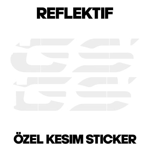 BMW ÇANTABMW Alüminyum Arka Çanta Seti 2014+ Mat Siyah Kaplama Ve Reflektif Sticker