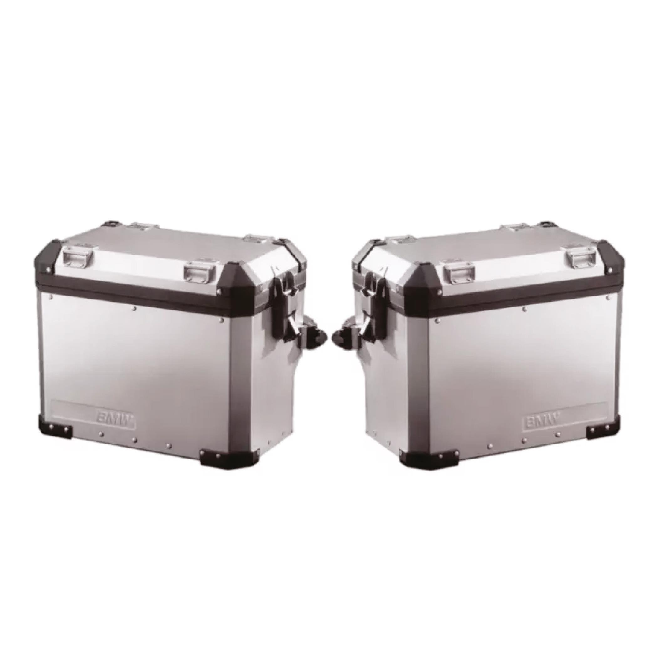 BMW ÇANTABMW Alüminyum Arka Yan Çanta Sağ ve Sol 2014+ Mat Siyah Kaplama Ve Reflektif Sticker