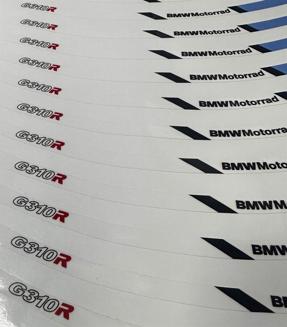 BMW G310R Jant Sticker Etiket Modeli