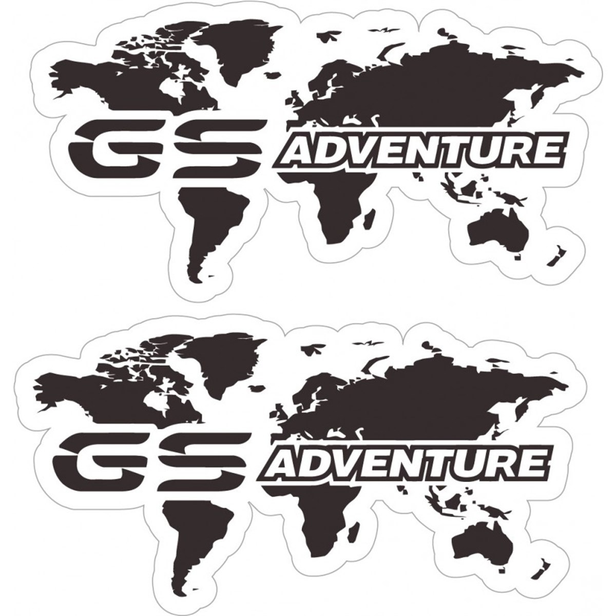 BMW GS Adventure Harita Tek Renk Sticker Etiket Modeli