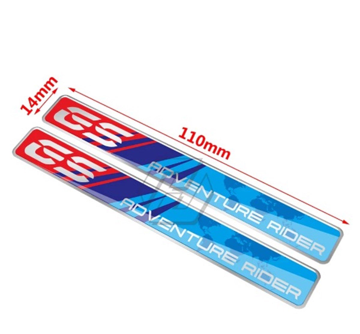 BMW GS Adventure Mavi Kırmızı Damla Sticker Etiket Modeli