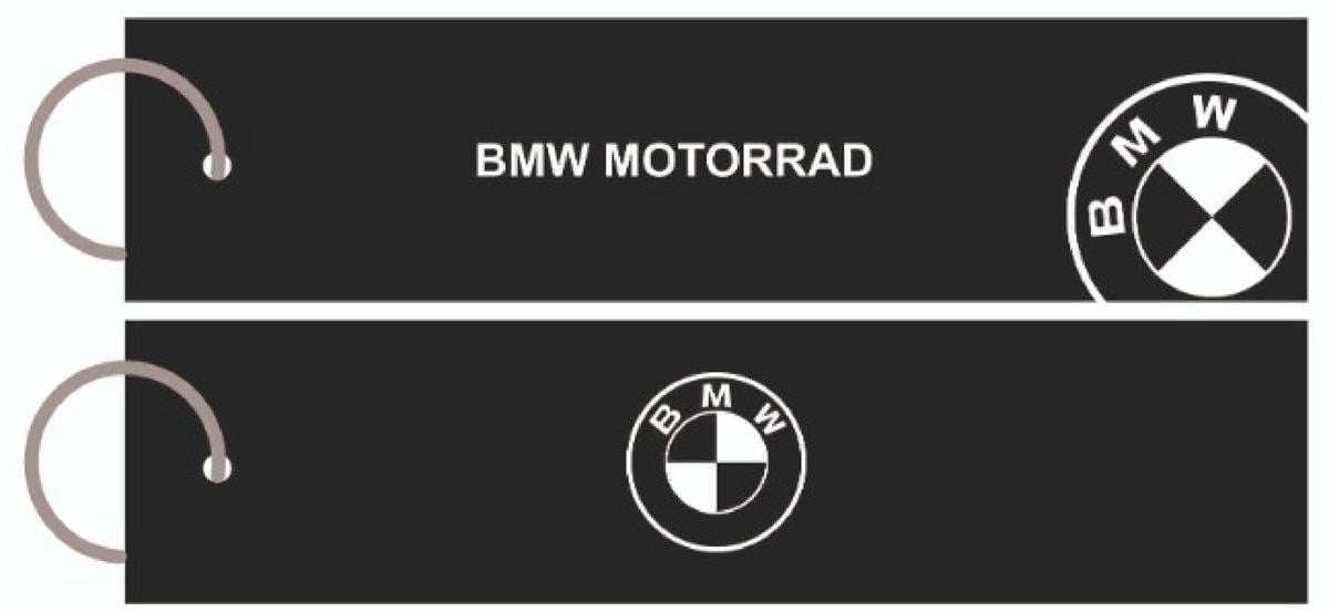 BMW Motorrad Anahtarlık Modeli Yarım BMW logosu Nakışlı