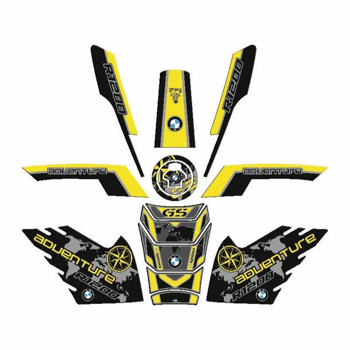 BMW R1200 TANK PAD SET MODELİ