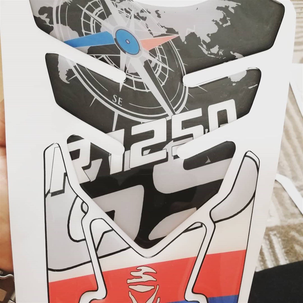 BMW R1250 GS Pusula Renkli Tank Pad Damla Sticker Etiket Modeli