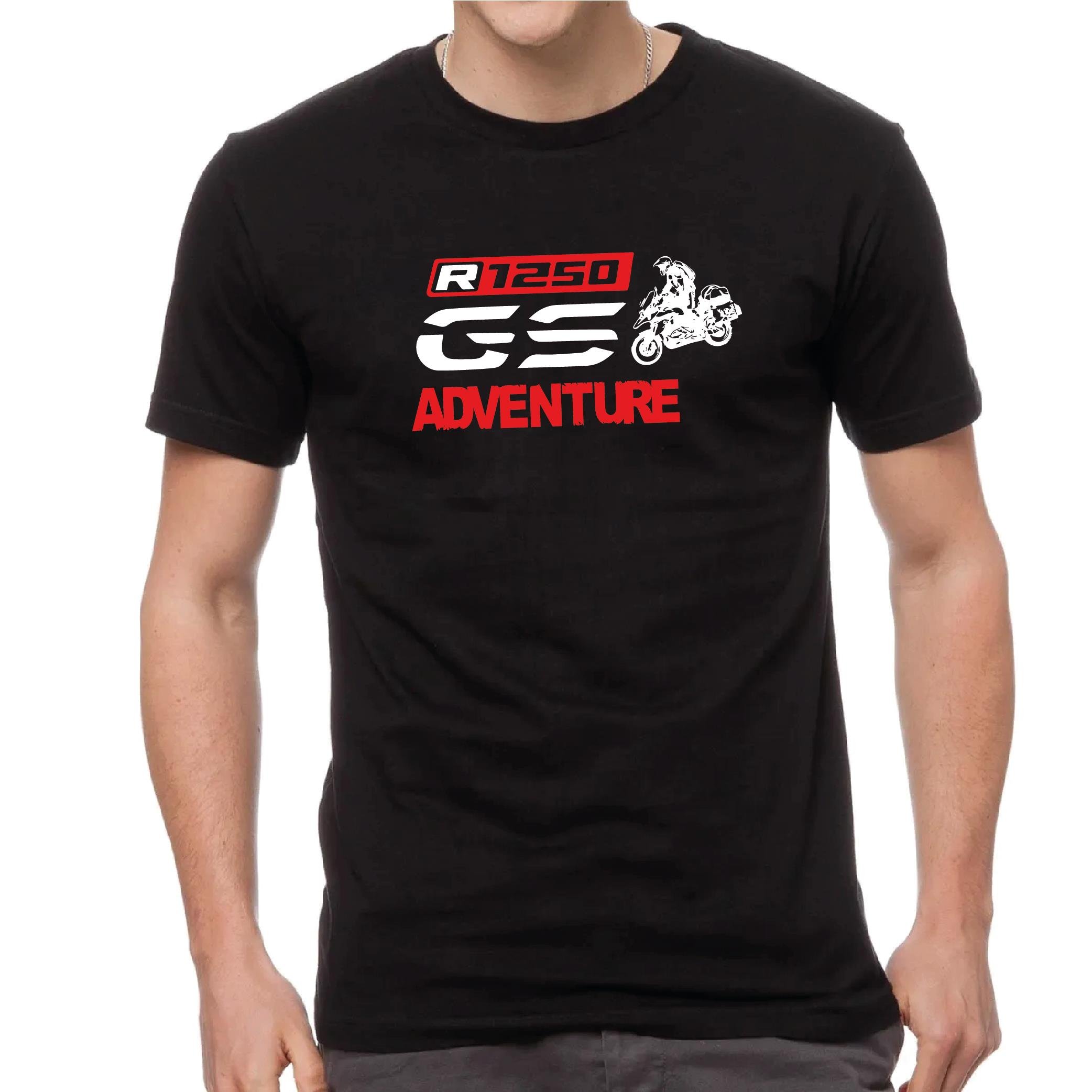 T-ShirtBMW R1250GS Tasarımlı Motorcu Tişörtü  Kırmızı Beyaz