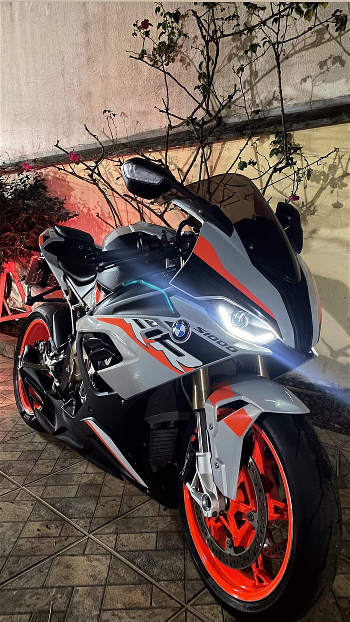 BMW S 1000 RR Neon Turuncu Özel Tasarım Takım Sticker 