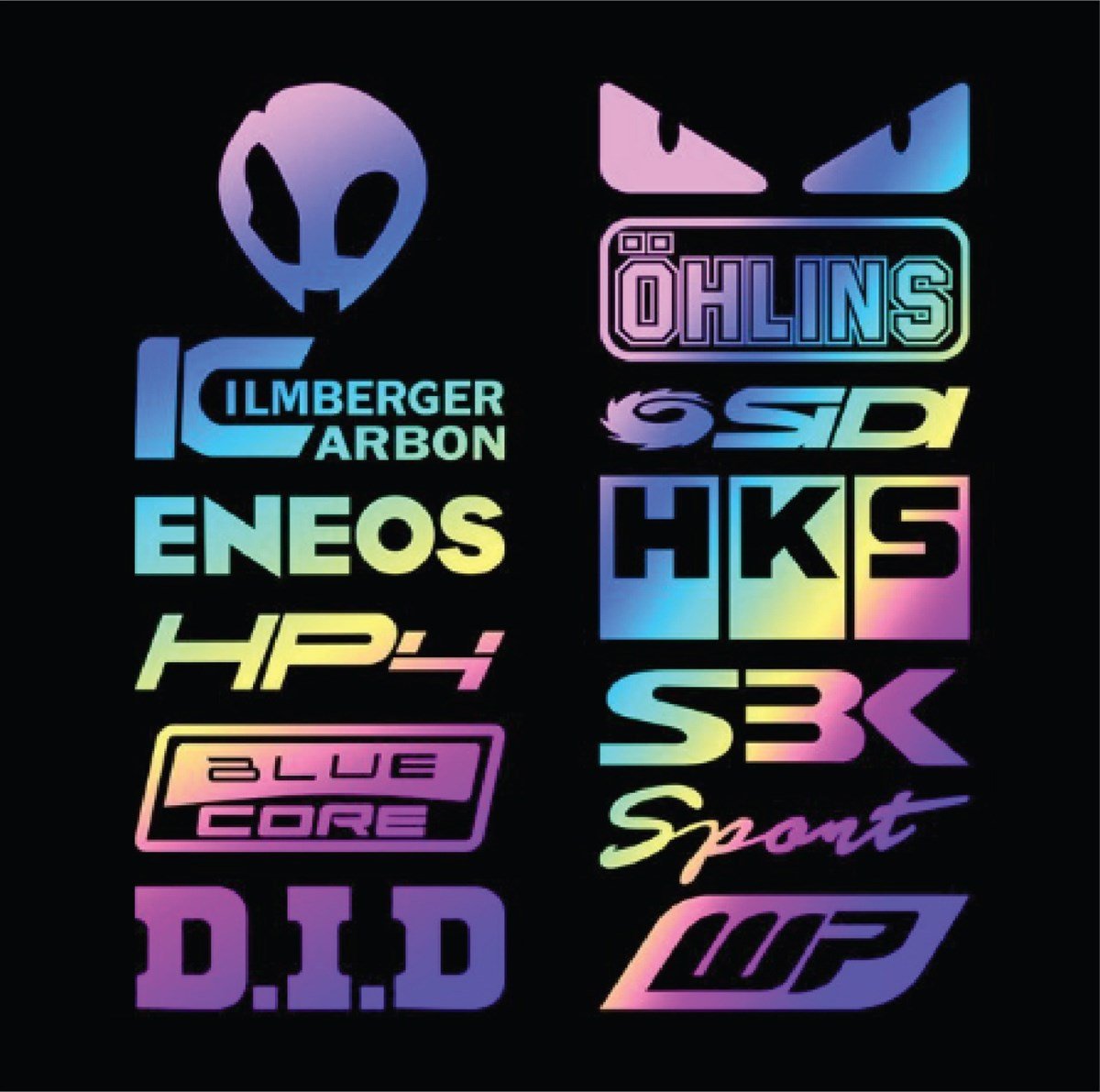 BMW S1000RR Hologram Çoklu Sticker Etiket Modeli