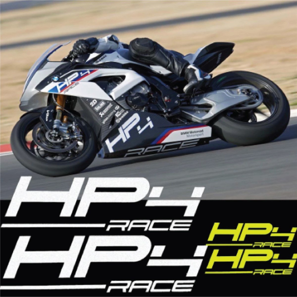BMW S1000RR HP4 Sticker Etiket Modeli