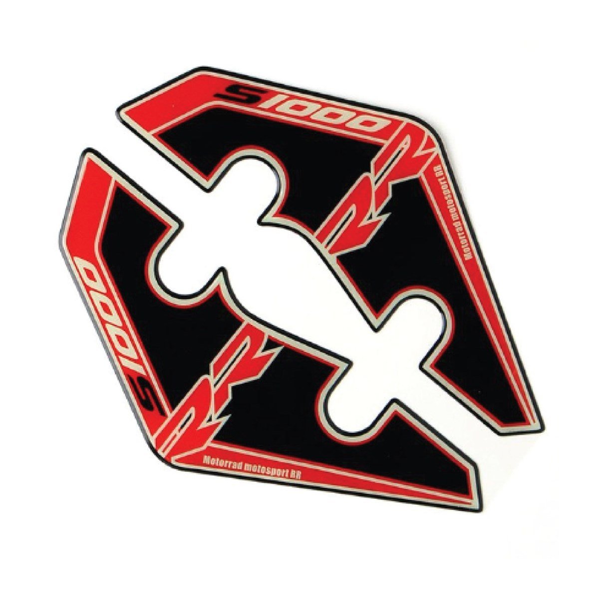 BMW S1000RR Kırmızı Siyah Damla Sticker Etiket Modeli