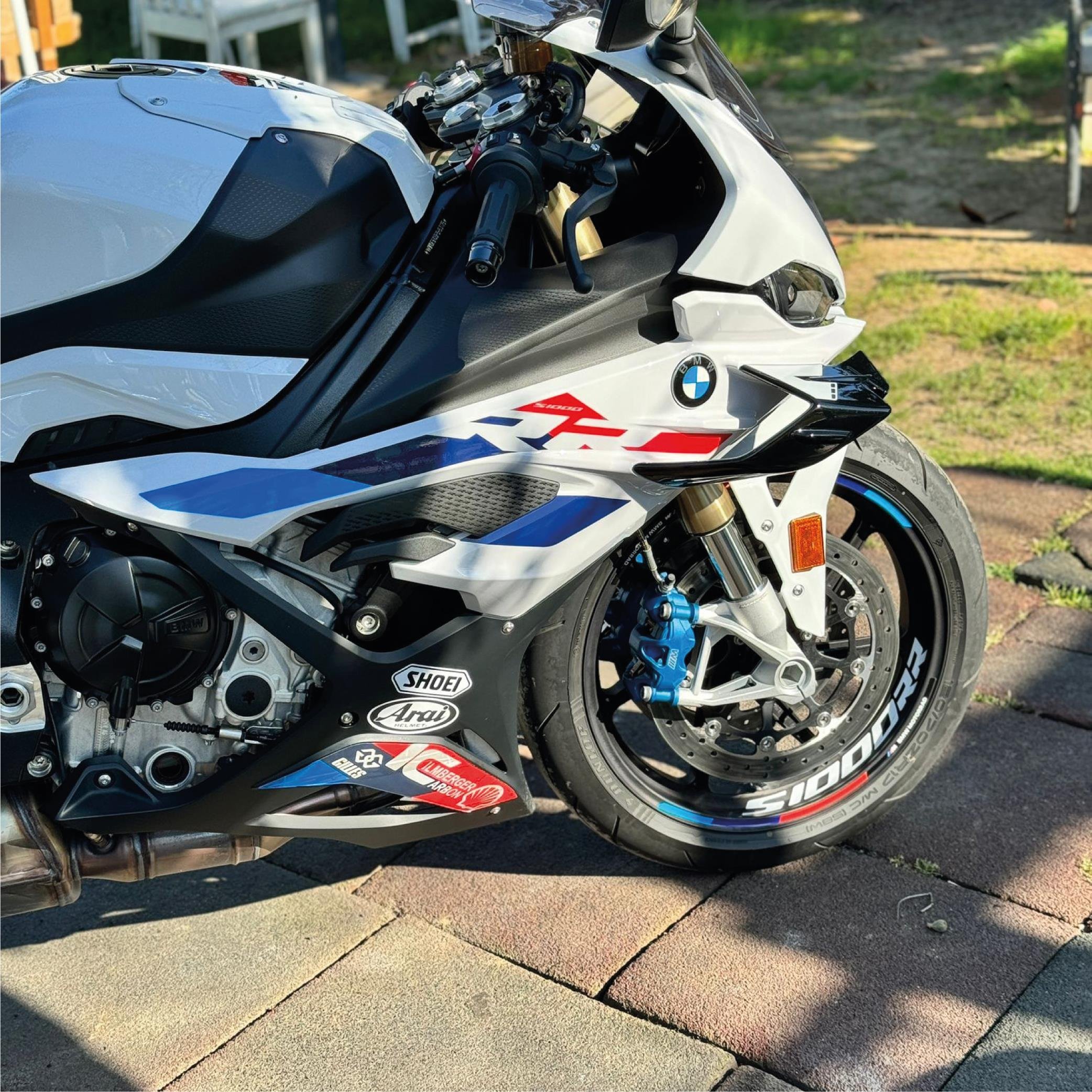 S SerisiBMW S1000RR Sticker Jant İç & Dış Jant Modeli Gri Renk