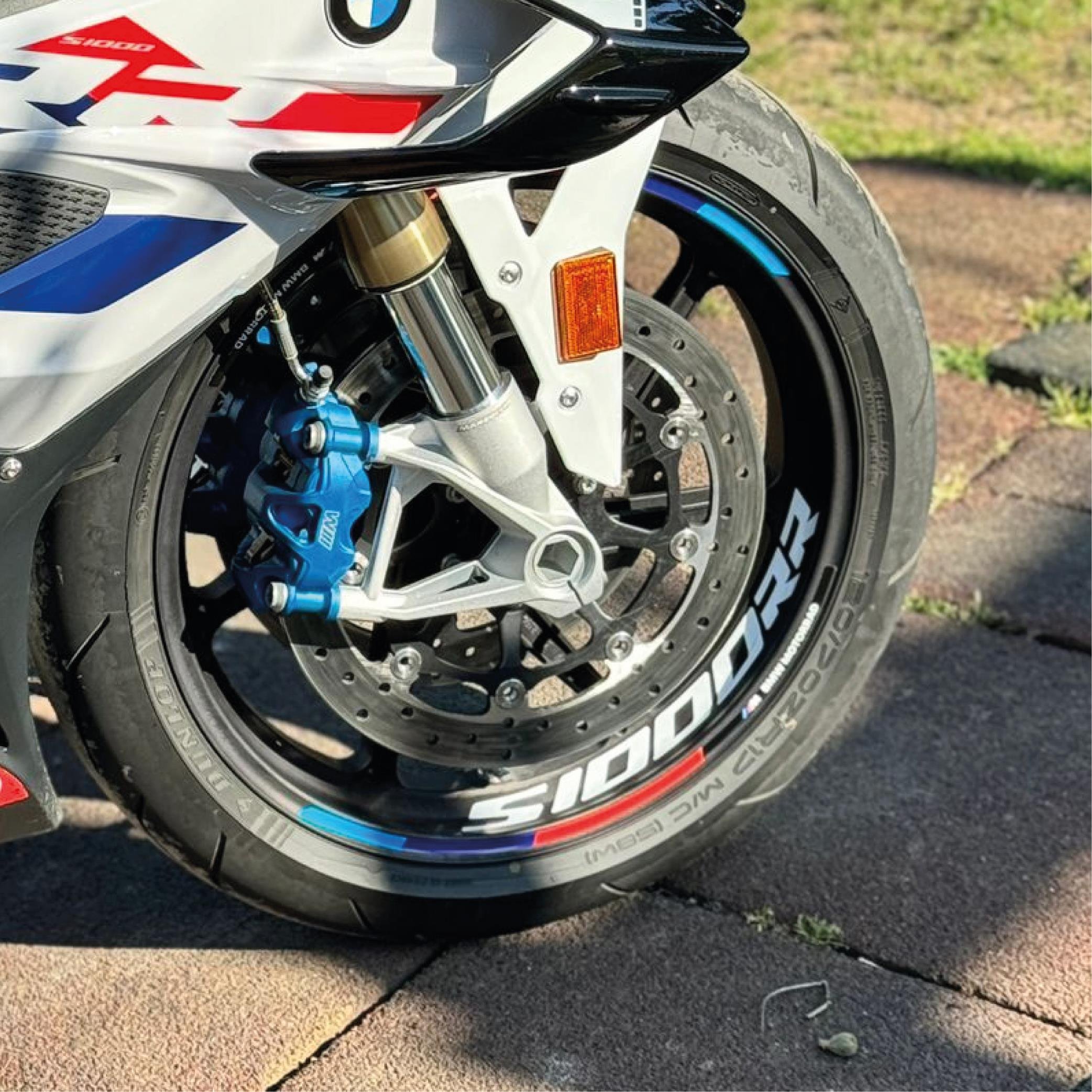 S SerisiBMW S1000RR Sticker Jant İç & Dış Jant Modeli Gri Renk