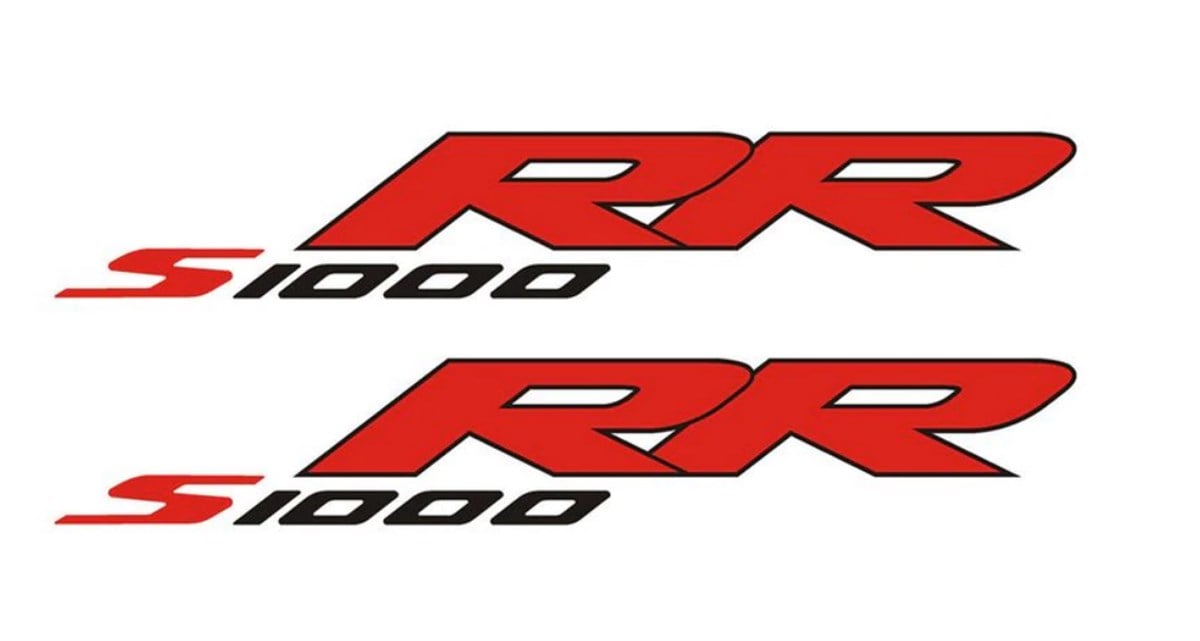 BMW S1000RR Yazılı Sticker Etiket Modeli 3