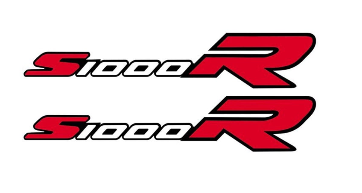 BMW S1000RR Yazılı Sticker Etiket Modeli 2